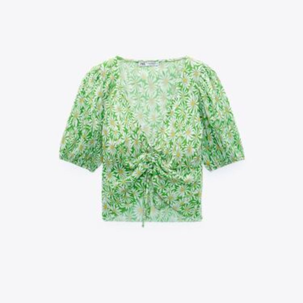 {Zara} Cropped Blouse